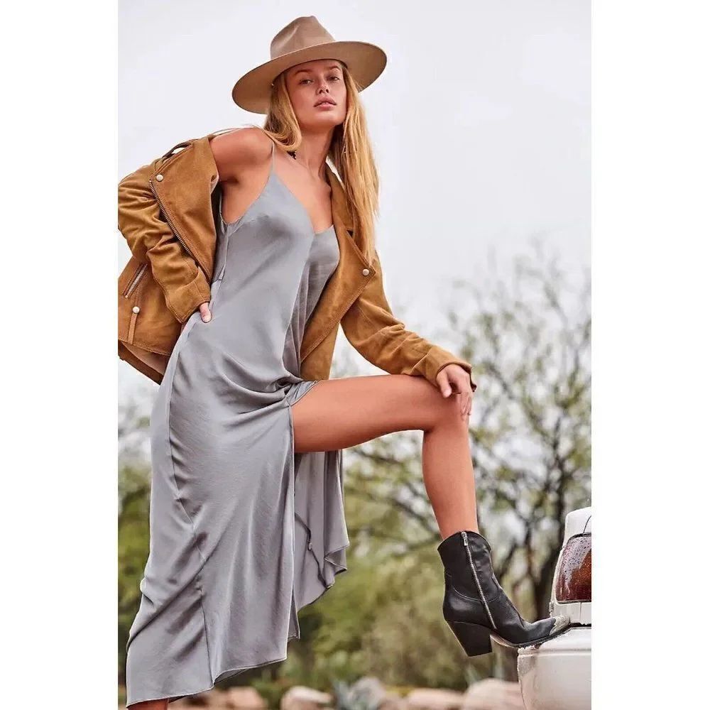 NEW FREE PEOPLE Sz 36 BRAYDEN WESTERN BOOT IN BLACK